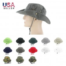Boonie Bucket Hat Cap 100% Cotton Fishing Military Hunting Safari Summer Hombre  eb-76723089